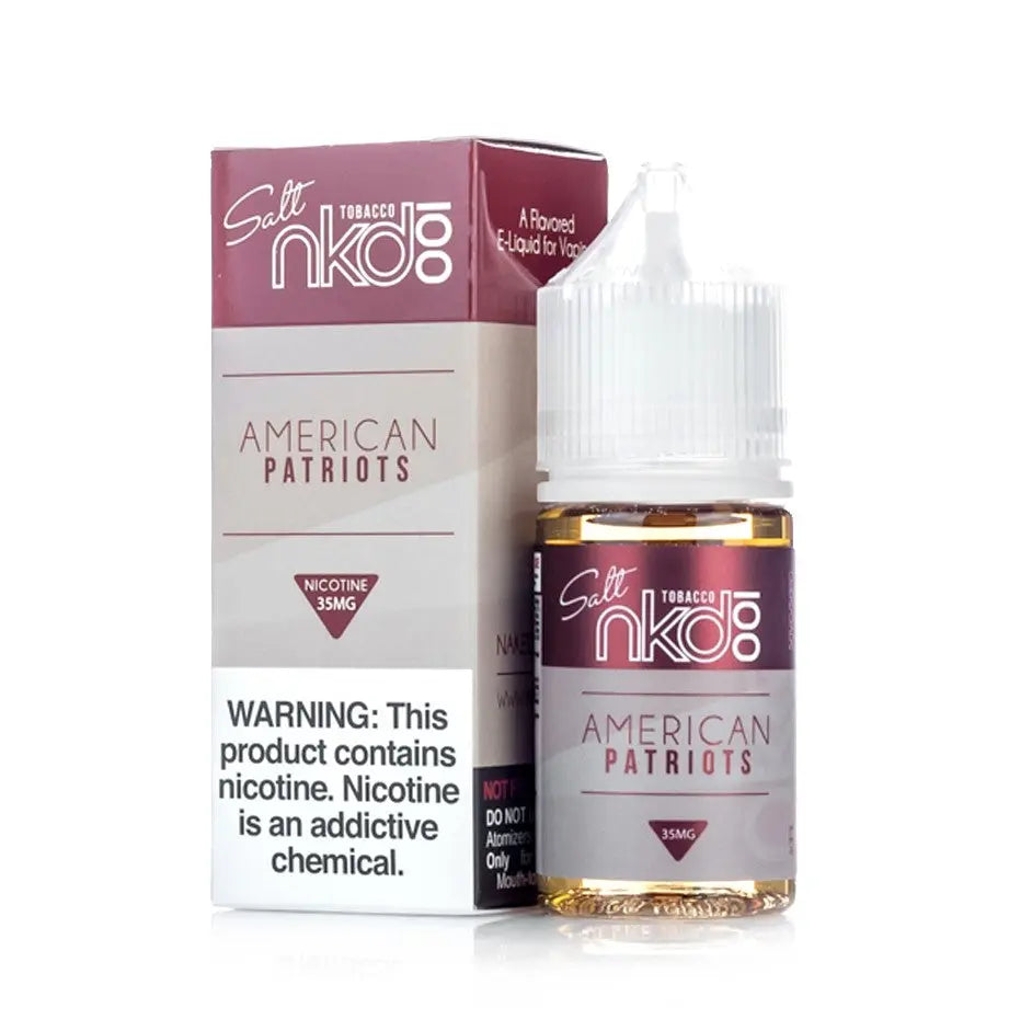 American Patriots - Naked 100 Salt | 30Ml Vape Juice | 35MG,50MG | We Vape We Vape