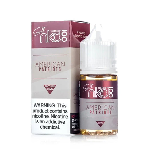 American Patriots - Naked 100 Salt | 30Ml Vape Juice | 35MG,50MG | We Vape We Vape