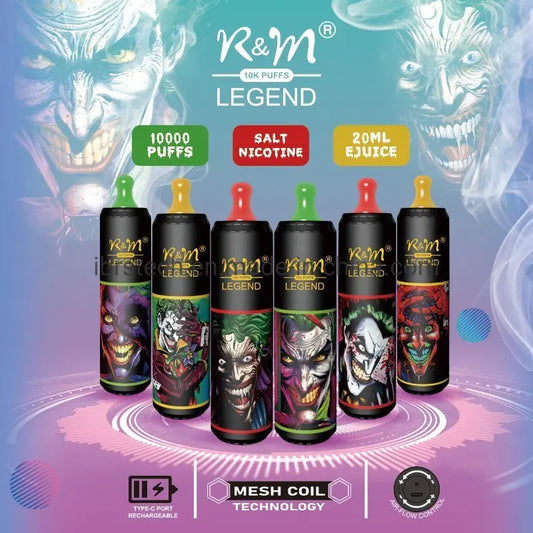 R&M Legend 10000 Puffs Rechargeable Disposable Vape India | We Vape We Vape