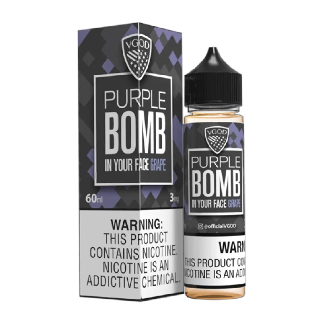Purple Bomb Grape - VGod | 60ML Vape Juice | 3MG,6MG,12MG | We Vape We Vape