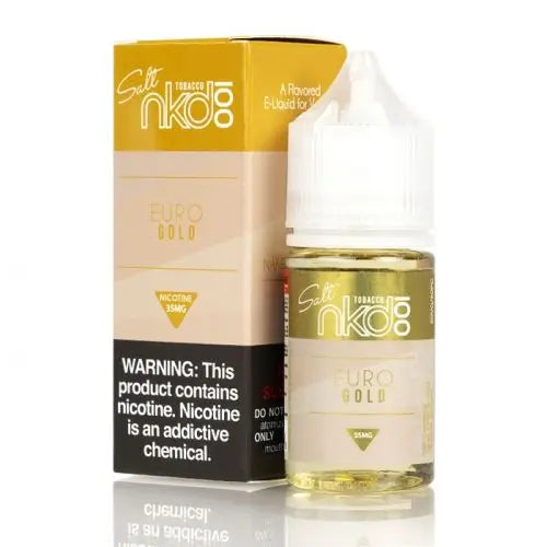 Euro Gold - Naked 100 Salt | 30Ml Vape Juice | 35MG,50MG | We Vape We Vape