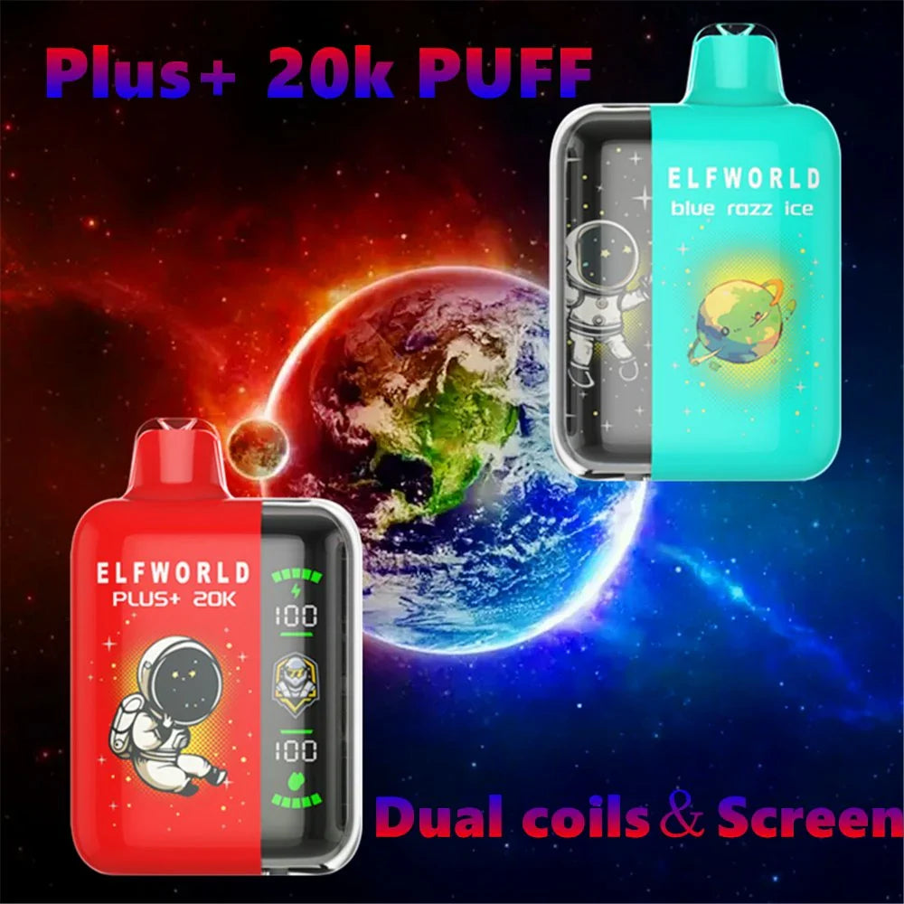 Elf World Plus 20000 Puffs Animated Screen Disposable Vape | We Vape We Vape India