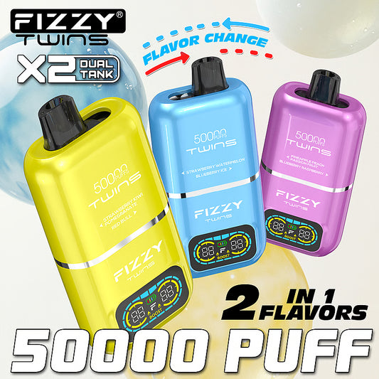 Fizzy Twins 50,000 Puffs | Disposable Vape | We Vape We Vape