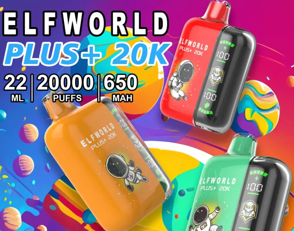 Elf World Plus 20000 Puffs Animated Screen Disposable Vape | We Vape We Vape India