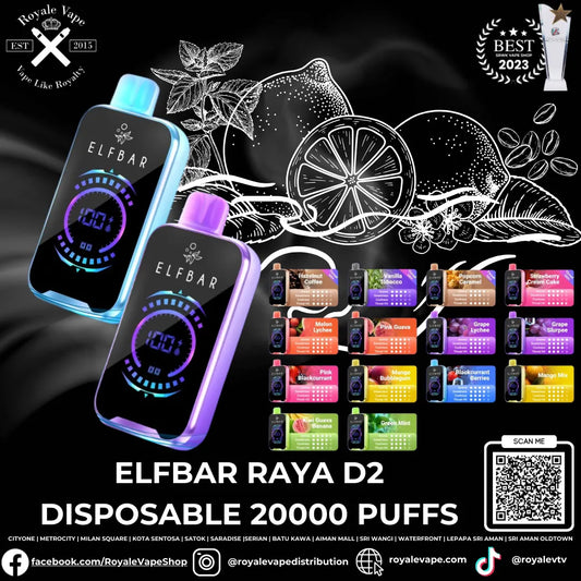 Elfbar RAYA D2 20K Puff Disposable Vape | We Vape We Vape India