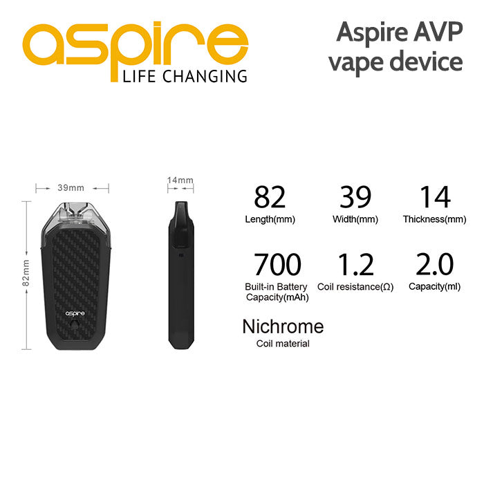 Aspire AVP Vape Device | We Vape India We Vape India