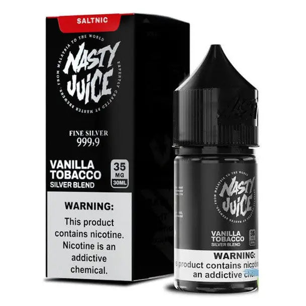 Vanilla Tobacco Silver Blend - Nasty Salt | 30Ml Vape Juice | 35MG | We Vape We Vape India
