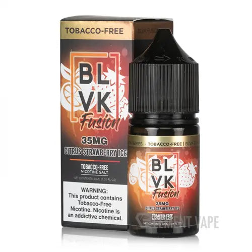 Citrus Strawberry Ice - BLVK Fusion salts | 30ML Vape Juice | 35MG | We Vape We Vape